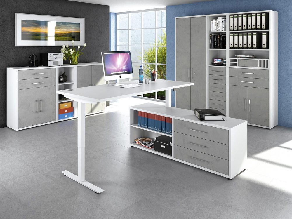 Weiß-graue Büromöbel der Marke Vito  